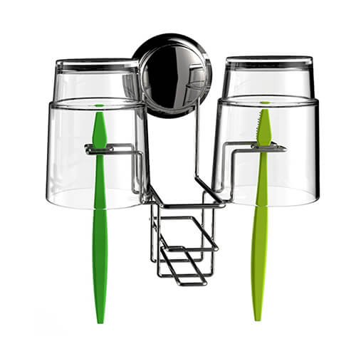 chrome suction toothbrush holder 700001