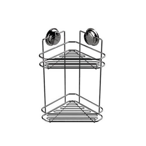 corner shower shelf with suction cups 700006