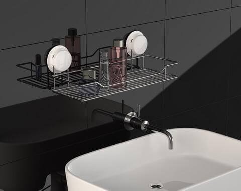 suction bathroom caddy 260020 black