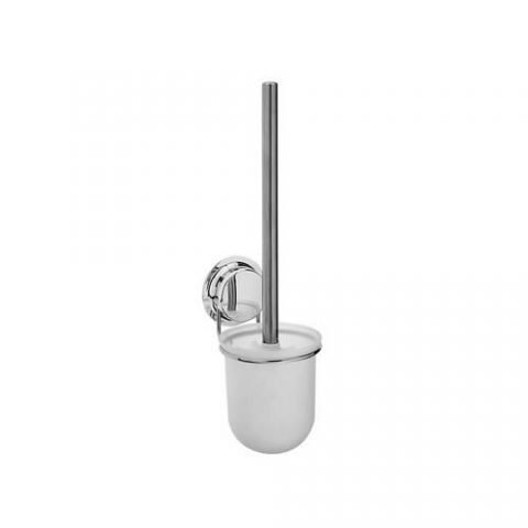 Suction chrome toilet brush  268004