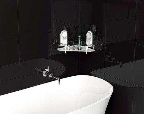 suction corner shelf 261008 black